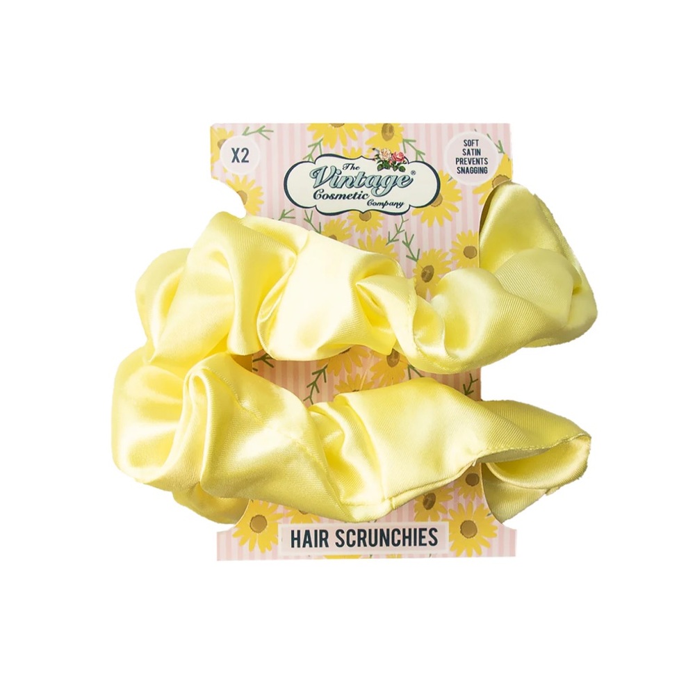 THE VINTAGE COSMETICS COMPANY SATIN HAIR SCRUNCHIES